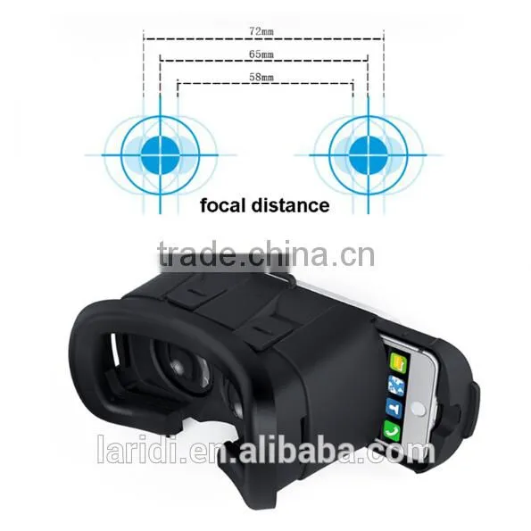 2016 New Style Virtual Reality VR 3d Box Headset Watch Movie and Game for Smart Mobile Phone photo-6
