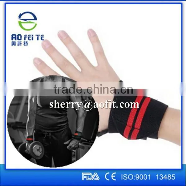 China Wholesale Sports Wrist Wraps Weightlifting Wrist Support Elastic Wrist Band photo-3