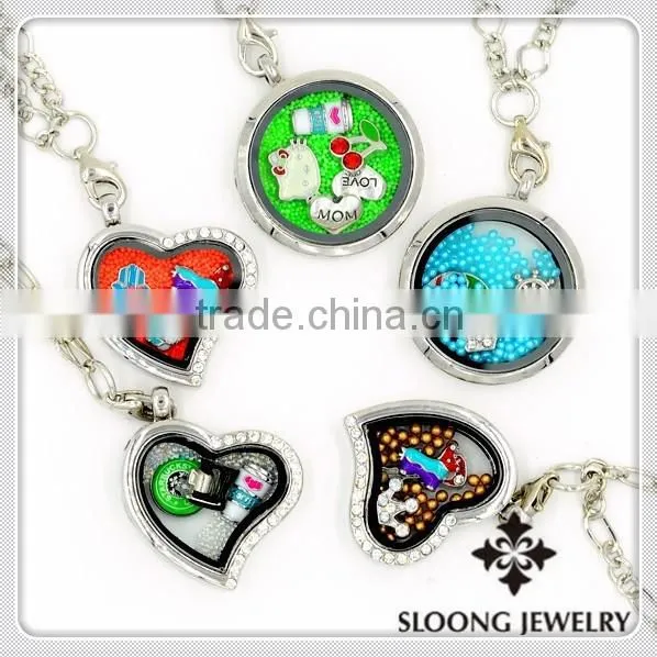Fashion Charm Boy and Girl Living Heart Pendant Necklace photo-3