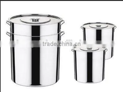 Set Of 3 Stainless Steel Stockpot With Lids