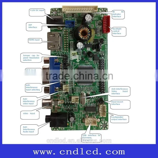 CND Manufacture TFT LCD Monitor Control AV Board photo-3
