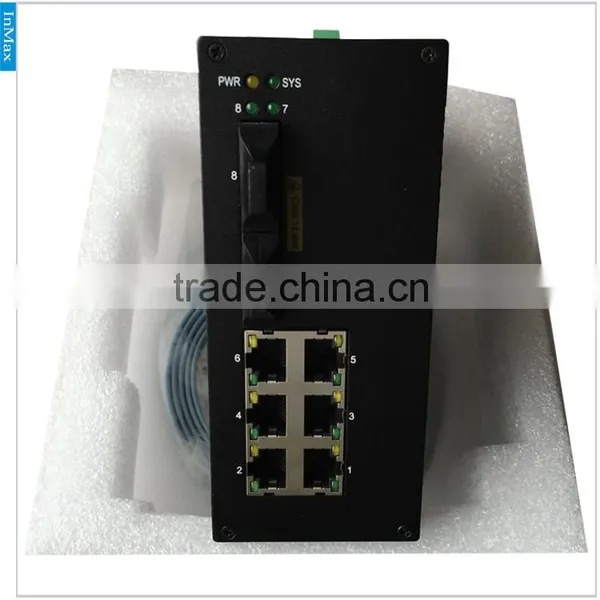 Managed Network Switch, Layer 2 8 Port 100M Din-Rail IEC61850 Simple Optical Fiber Ethernet Switch I608A photo-4
