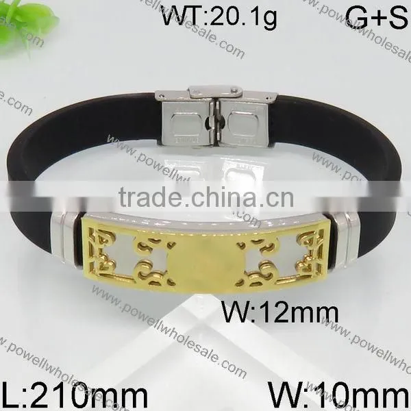 Fashion Latest Black Men's Gold Bracelet photo-3