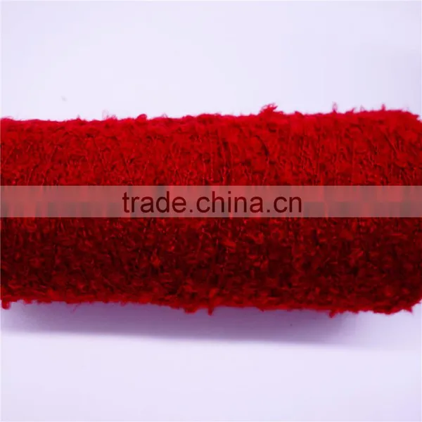 low MOQ hat yarn cone yarn for knitting machine fancy yarn for hat fancy yarn Loop Yarns