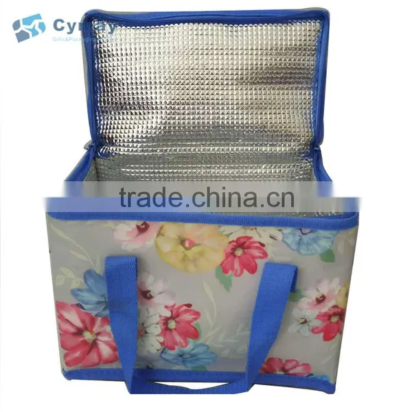 Ice Beer Can Cooler Bag for Lunch/picnic Trolley Cooler Bag With Carrier and Zipper photo-4