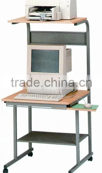 Personal computer desk with MDF and wheels