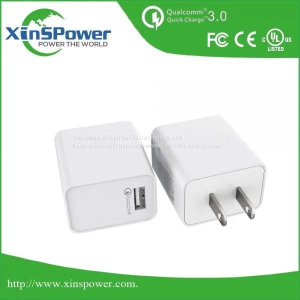 Single Port US Plug Travel USB Charger for Cell Phone