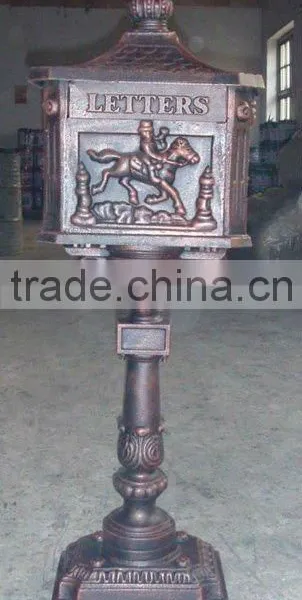 High purity Cast Iron Mailbox