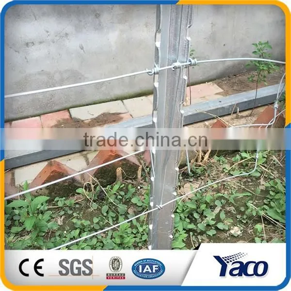 Hot Sale 2.04kgs/m Black Paint Fence Post