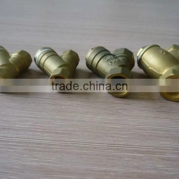 Yellow Brass Y Type Female Strainer Valve photo-6