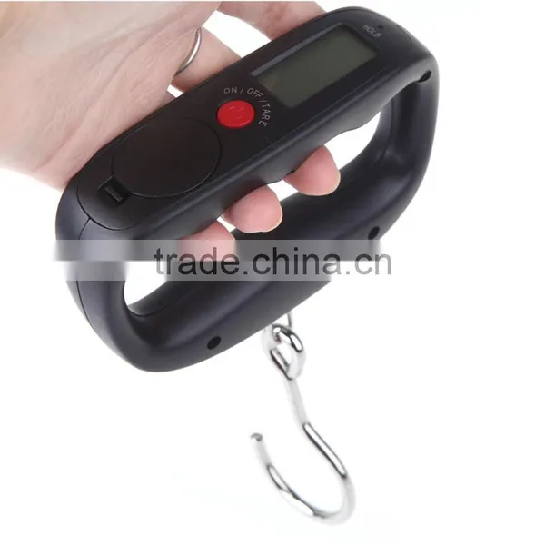 50kg /10g Mini Digital Scale Portable Electronic Scale Hook Hanging Scale LCD Backlight Weight Balance Luggage Weighing Scale photo-4