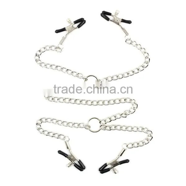 SEX LADIES NIPPLE CLAMPS WITH VAGINAL CLAMPS SEX TOYS LADIES NIPPLE CLAMPS SEX GAME TOYS WHOLESA NIPPLE CLAMPS photo-2