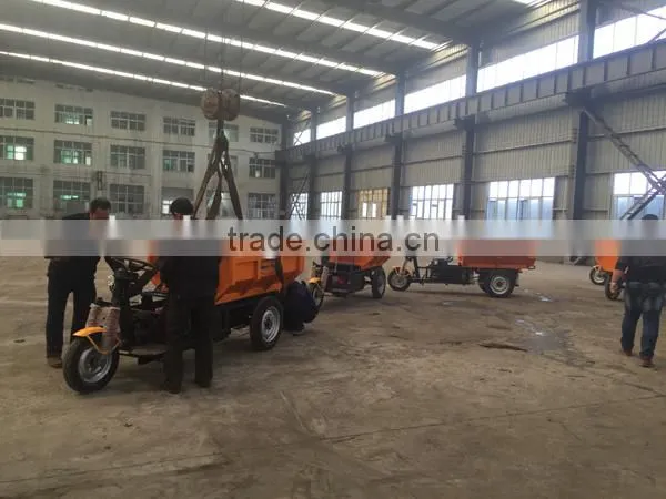 Diesel Engine Light 1t Dumper Tricycle Sale to Peru photo-4