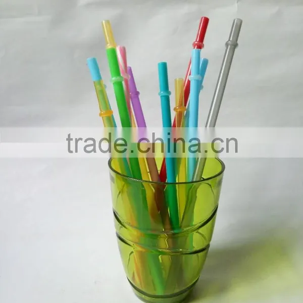 Reusable Plastic Colored Hard Drinking Straws