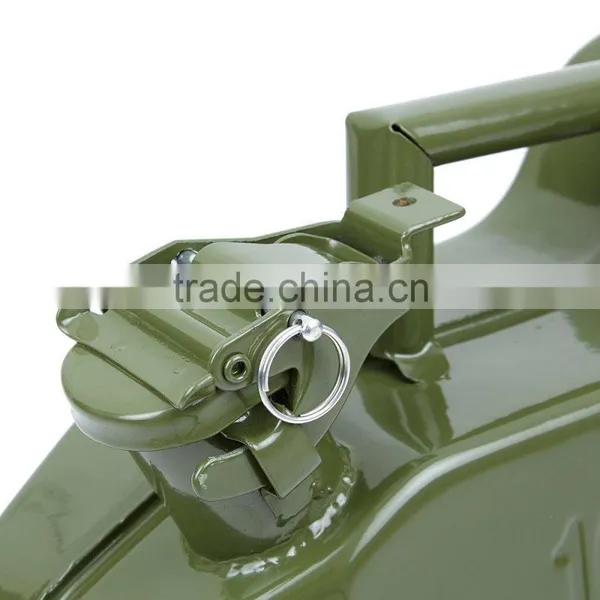 High Quality JJERRY CAN METAL CARRIER CONTAINER FOR FUEL PETROL DIESEL OIL 10 LITRE GREEN photo-3