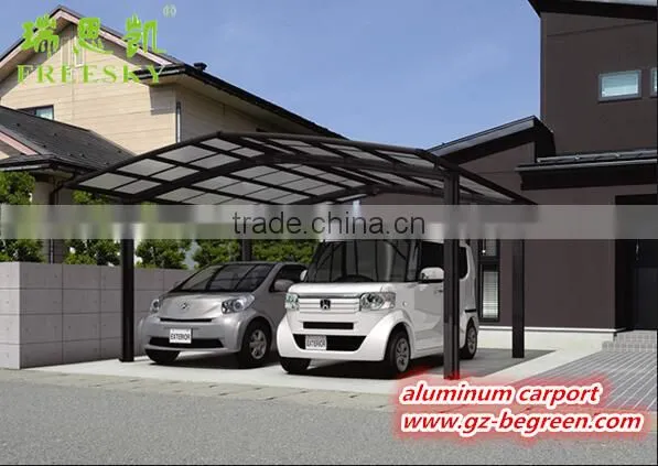 White Metal Frame Waterproof Canvas Car Garage With Polycarbonate Sheet,waterproof Canvas Car Garage,2 Car Metal Carport photo-5