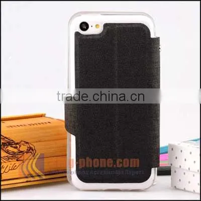 Superior Quality PU Leather Phone Case,flip Phone Wallet Case for IPhone5 5C photo-3