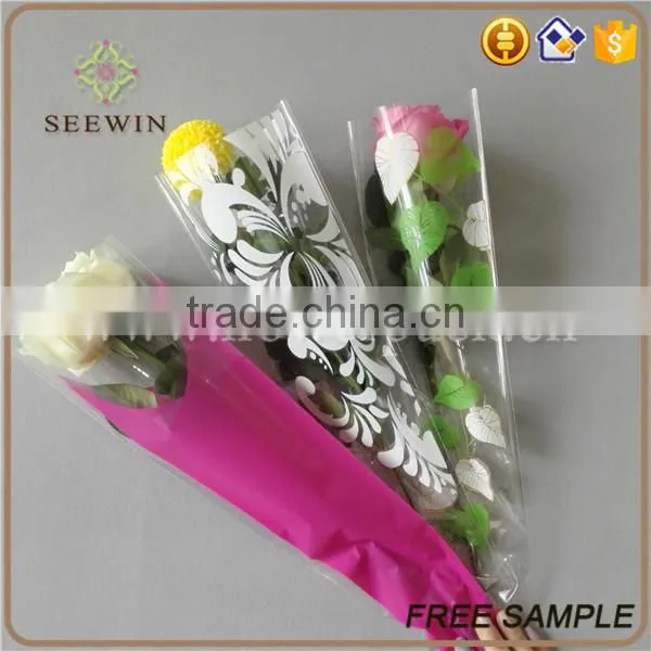 Clear Opp Transparent Single Rose Flower Sleeve photo-3