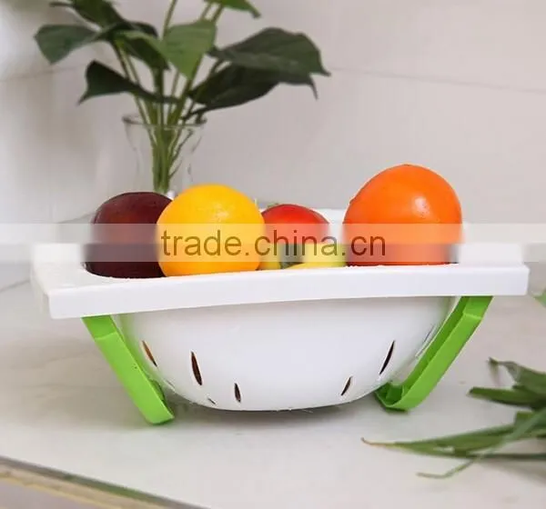 Wholesale Stock Kitchen Vegetable&Fruit Plastic Drain Basket Draining Rack photo-5