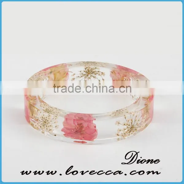 Latest Design Daily Wear Bangle Dry Flower Resin Bracelets photo-2