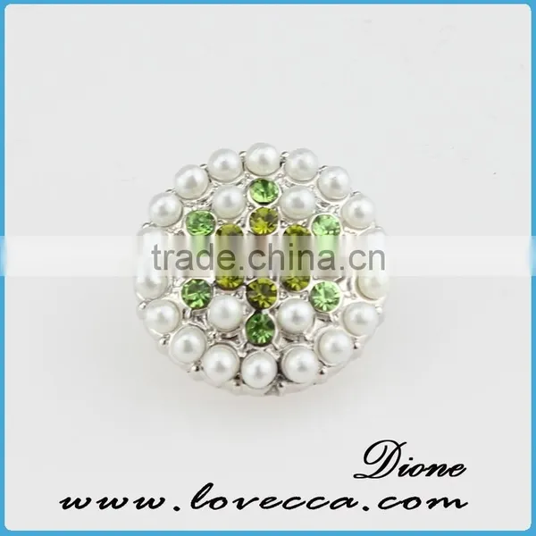Trendy Punk Style Snap Button Jewelry Interchangeable Ring Prong Snap Buttons photo-3