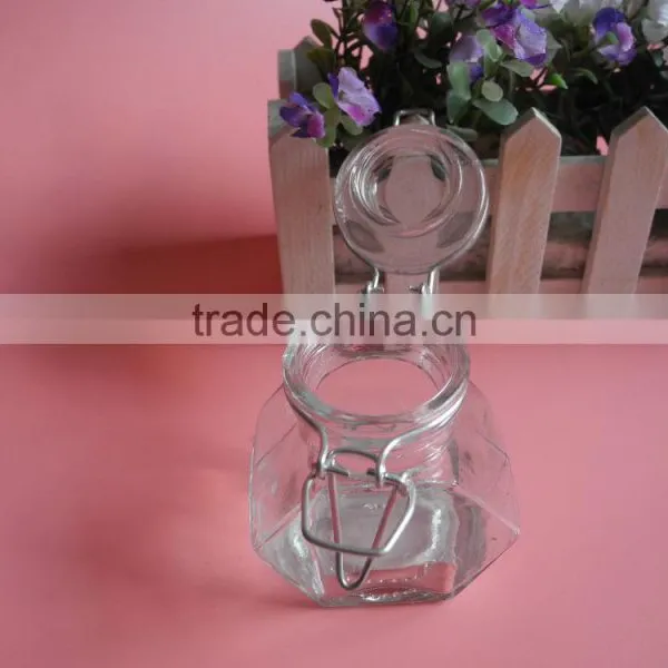 High-end Glass Latch Lid Spice Jar With Ceramic Lid photo-4
