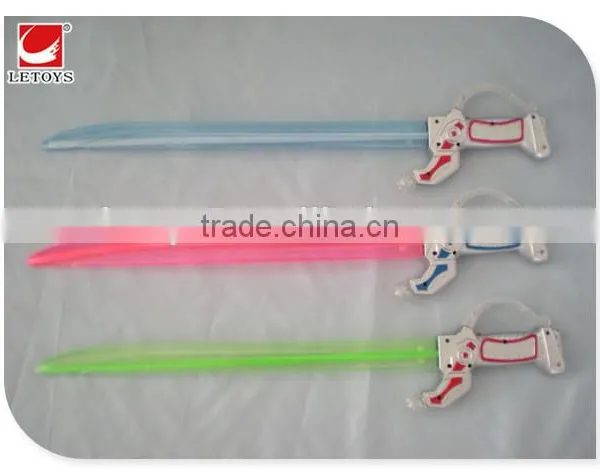Best Selling 63 cm Plastic Weapon Toys Flashing Green Light Musical Sword photo-2