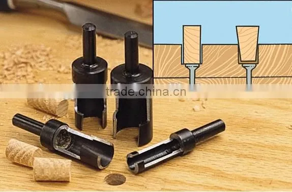 4 Piece High Quality Carbon Steel Plug Socket Cutter Set for Woodworking Tool photo-2