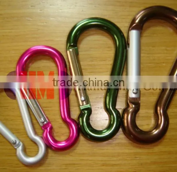 D Shaped Aluminum Carabiner Mini Keychain photo-4