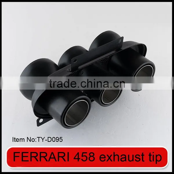 Auto Tuning Stainless Steel Sportycar Exhaust Tips for Ferrari 458 Carbon Fiber photo-5