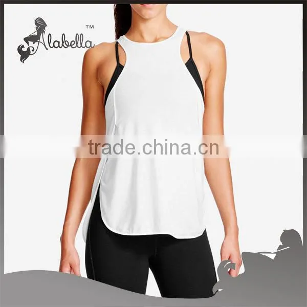 Breathable Compression Fabric for Solid Color Tank Top Blank Top Wholesale photo-3