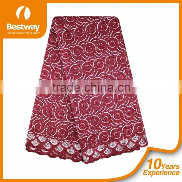 Oil Brown Cotton Eyelet Lace Fabric Swiss Cotton Voile Fabric SL0329 photo-3