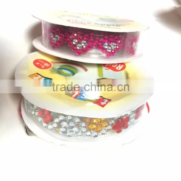 Customized Mixed Color Crystal Diamond Acrylic Sticker Rhinestone Gem Roll Crystal Sticker photo-5