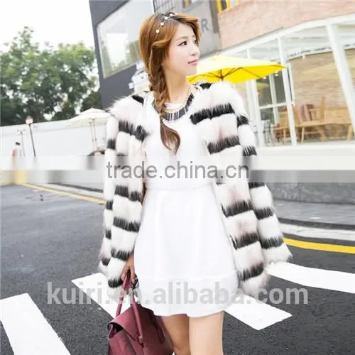 2017 New Arrival Latest Coat Design for Women Wear Vintage Faux Fur Coat photo-4