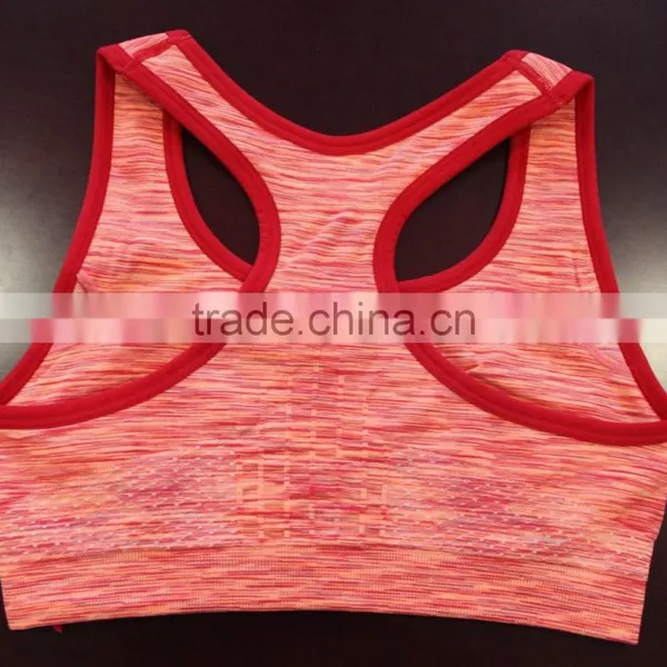 Sport Seamless Space Yarn Stylish Yoga Sports Girl Tube Sexy Bra photo-4