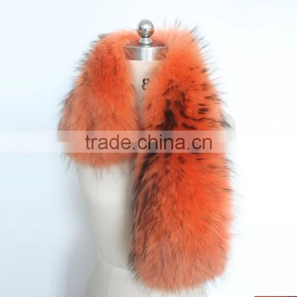 Myfur Customized Genuine Fur Real Raccoon Fur Winter Scarf With Cheap Price photo-3