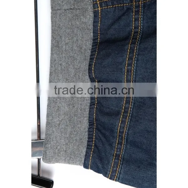 Guangzhou Jean Manufacturer Hot Sale Cropped Eco-friendly Fashion Custom Kids Denim Jean With Elastic photo-5