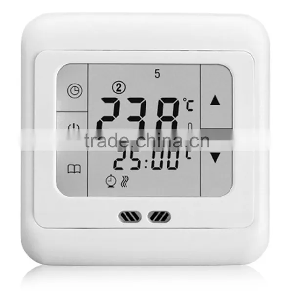 Touch Screen Weekly Programmable Heating Thermostat Blue Backlit C07.H3 16A Cheap Price Hot Selling photo-3