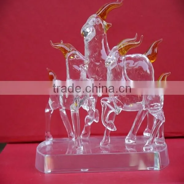 Cut and Polished Optical Crystal Goat Model Souvenir photo-5