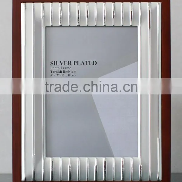 High Quanlity Assorted Design Wooden Silver Plated Photo Frame Trophy KJJ-05 photo-4