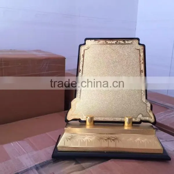 2017 New Design k9 Crsytal Metal Gold Plated Trophy With Metal Wooden Base JKC-016 photo-5