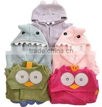 Cotton Bathrobe,wholesale Bathrobe,animal Design Baby Bathrobe Price