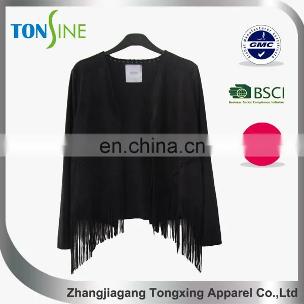 Tassels Suede Fabric of Lady's Coat