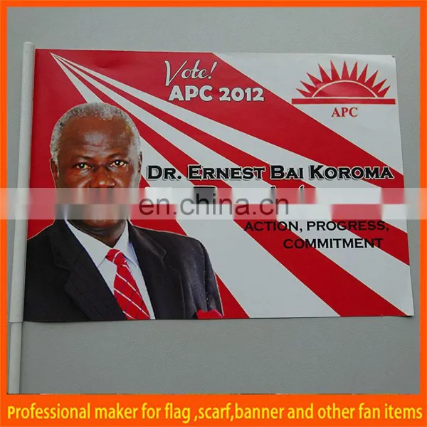 march custom national hand held flag