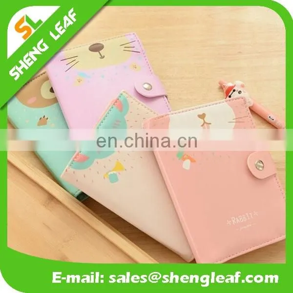Lovely Notebook of Face With Exquisite Notebook Leather Notes Blank Diary Notebook photo-2