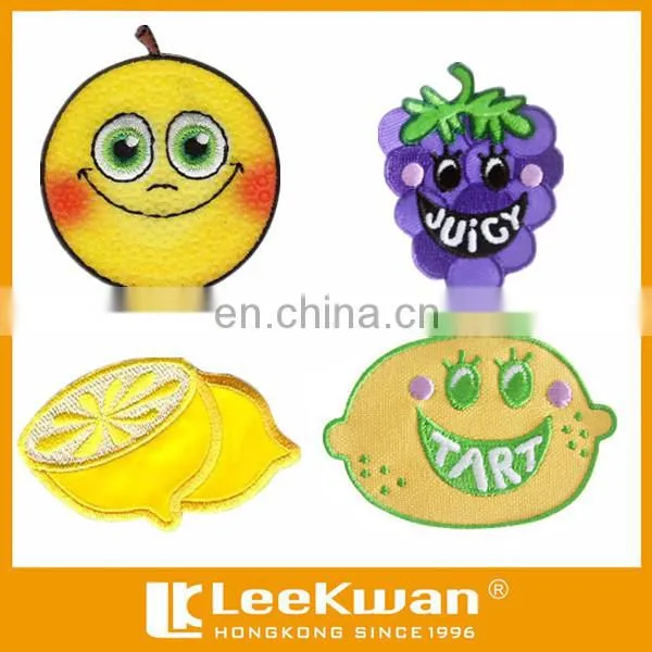 Round&colorful Smile Face Embroidery Badge/patch/emblem Sew-on Garments or Apparel photo-2