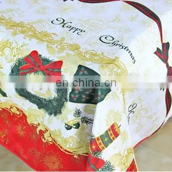 Elegant Rectangular Round Polyester Table Clothes for Christmas Decoration photo-5
