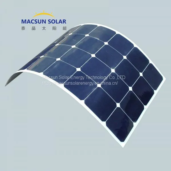 Factory Price Macsun Solar 200W Semi-flexible Monocrystalline Solar Panel photo-2