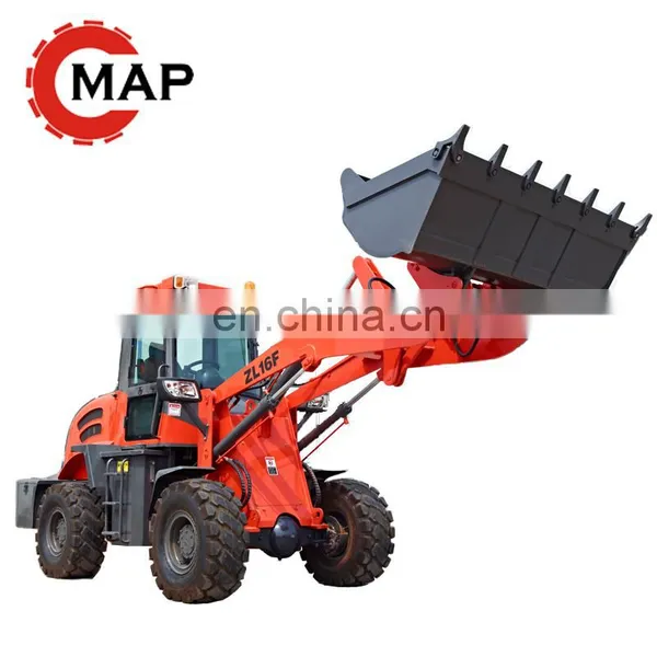 1.6ton Front End Wheel Loader With Grass Fork and Wood Grapple Hot Sale in 2018 photo-2