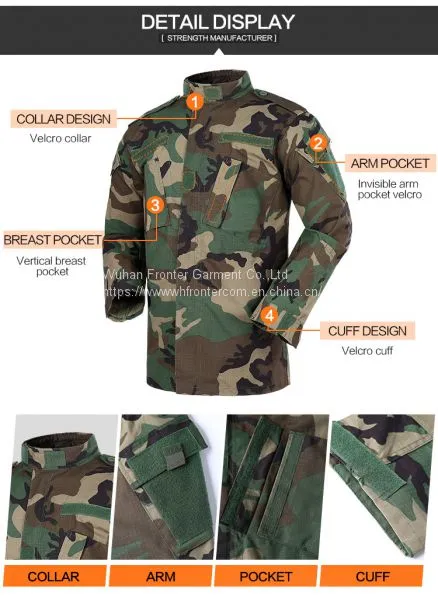Wear-Resisting Black Acu Military Uniform photo-3
